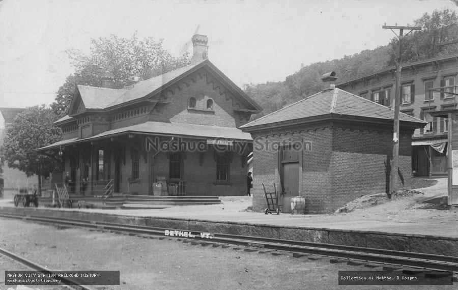 Postcard: Railroad Station, Bethel, Vermont